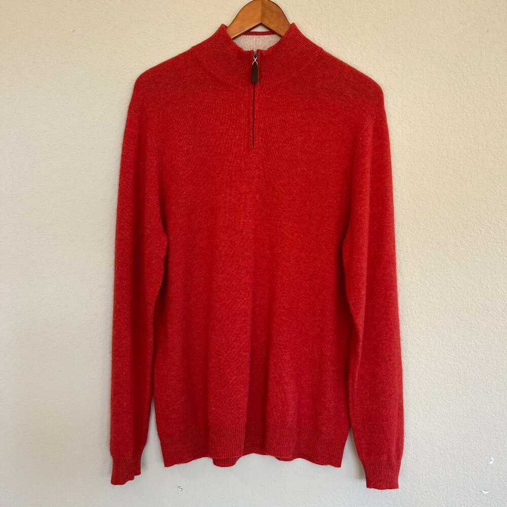 Club Room Estate Cashmere Quarter Zip - Mens Size Small (fits like a medium)
